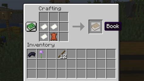 how do you make books in minecraft and what materials can be used to craft a bookshelf?