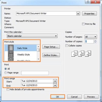 How to Print a Calendar in Outlook: A Guide with Insights