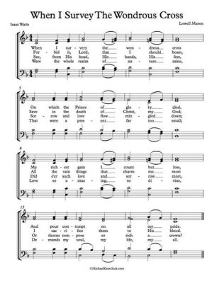 When I Survey the Wondrous Cross Sheet Music: A Deeper Dive into the Realm of Harmony